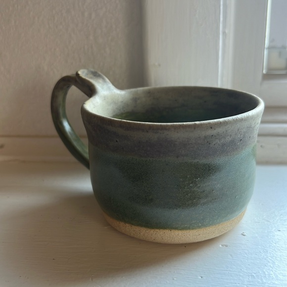 handmade Other - Handmade pottery coffee mug glazed neutral green gray tone